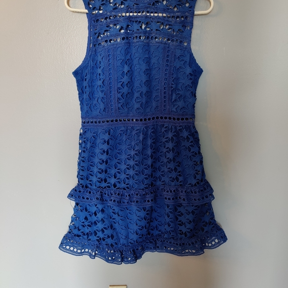 Blue Lace Venus Dress - Picture 3 of 3